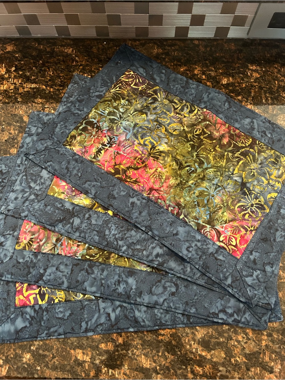 Handcrafted Multicolor Batik Placemats